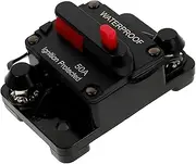 SWOOMEY Car Insurance Holder Switches Auto Circuit Breaker Resettable Circuit Breaker Fuse Block Car Audio Circuit Breaker for Vehicles Boat Circuit Breaker Boat Fuse Panel Black Alloy