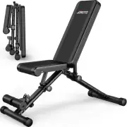 Adjustable Weight Bench Foldable 700 Pounds Load Strength Training Benches for F