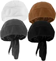 BESPORTBLE 4pcs Bicycle Hat Running Hat Adult Bike Womens Pirate Bandana Pirate Hat for Woman Motorcycle Costume Skull Cap for Men Adult Pirate Hat Hard Hat Liner Pirate Cap Polyester