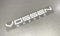 在飛比找Yahoo!奇摩拍賣優惠-20cm 反光銀 Vossen 輪圈 美國 品牌 貼紙 前檔