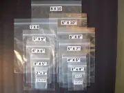 Zip lock Poly Bags Small 2 mil Jewelry 1.5”x1.5” 1.75”x1.75” 2”x1.5” 4"x5" USA