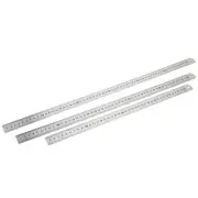 Office Silver Tone 40cm 50cm 60cm Measurement Scale Straight Ruler 3 in 1