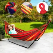 Swing Hammocks Hanging Hammock Bed with Stand Outdoor Camping Garden Furniture