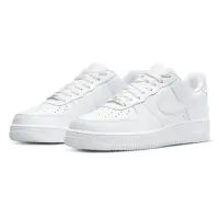 在飛比找momo購物網優惠-【NIKE 耐吉】Air Force 1 07 全白 皮革 