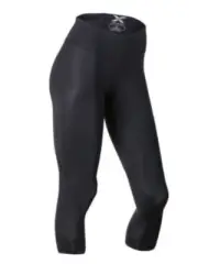 SUPER SALE | 2XU Compression Womens Mid-Rise 7/8 Tights (Black/Dotted Black)