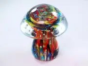 M Design Art Pink Flower in Clear Teapot Paperweight PW-6062