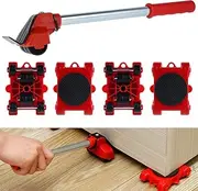 Furniture Lifter Mover Tools Set Heavy Duty 5 Pcs Furniture Slides Kit Moving Tools for Home and Office Sofas Couches Refrigerators Easy and Safe Moving (1Set)