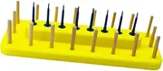 koolsoo 2 in 1 Fishing Fly and Thread Spool Display Stand Lure Showing Stand Easily Install Sturdy Accessories 25.4x9.4cm