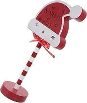 CAXUSD Outdoor Christmas Hat Decorative Lights Durable Material Xmas Ornament for Gardens Porches and Festive Celebrations
