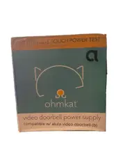 OhmKat Video Doorbell Power Supply - Compatible with Nest Hello - 110V US Plug
