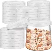 32 Pcs Oui Yogurt Jars Lids, Plastic Yogurt Container Jar Lids Sealed against