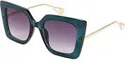 [FEISEDY] Trendy Sunglasses for Women Retro Womens Oversized Square Cat Eye Sun Glasses UV Protection B2625