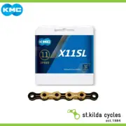 KMC Bike Chain 1/2 X11/128 X 118 Links - 11 Speed - X-Superlight - TI-Gold/Black