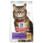 Hill's Science Diet Sensitive Stomach & Skin Adult Dry Cat Food 1.58kg bag