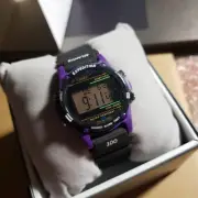 Timex Expedition Digital Watch Stopwatch Alarm Water-Resistant Black & Purple 0