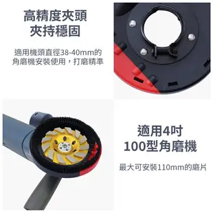 4吋 100型 角磨機防塵罩 砂輪機 打磨切割 吸塵罩 集塵罩 100mm 防護罩 可接吸塵器【森森機具】