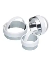 [MasterCraft] Plain Pastry Cutter Set of 3 in White