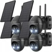 ieGeek 2K Solar/Battery Powered Wireless WiFi Outdoor Home Security Camera CCTV