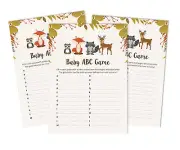 Inkdotpot Jungle Animals Baby Shower Game Set Of 50-vXN