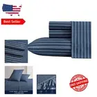 Complete King Bedding Set - Non-Toxic Cotton Percale Sheets with Pillowcases