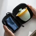 Portable Teapot Teacup Kit Ceramic Tea Cups Mug Travel Tea Set Tea Ceremony