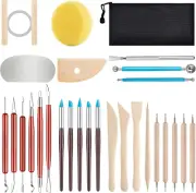 Clay Tools Kit,28 PCS Pottery Tools,Polymer Clay Tools,Air Dry Clay Tools Set fo