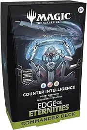 Magic the Gathering Edge of Eternities Commander Deck Counter Intelligence Blue/RED/White (SD2)