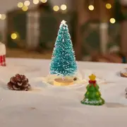 12Pcs Small Christmas Tree Fake Pine Tree Mini Snow Frosted Tree Party Decor