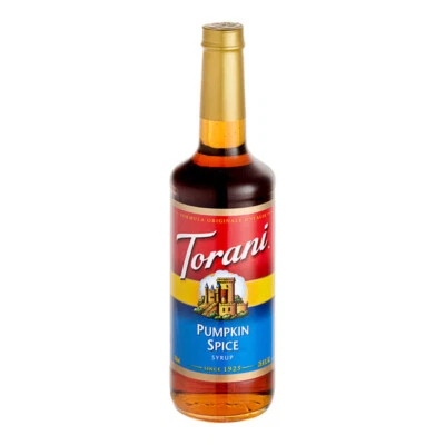 Torani Pumpkin Spice Flavoring Syrup 750 mL Glass Bottle 880362641