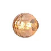 UGE Orb Ava Hammer Tone Wall Light - Satin Brass