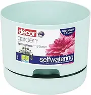 Decor Springtime Round Self-Watering Plant Pot, Mint, 170 mm