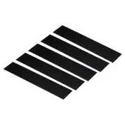 5Pcs 10"x2" Blank Engraving Name Plate Personalized Laser Printing Plate Black