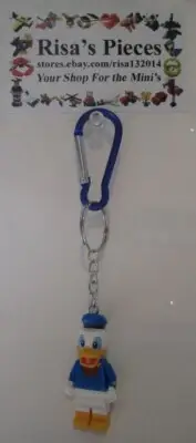 LEGO Mini-Figure Carabiner Keychain - Donald Duck (1 Keychain)