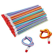 Catzon 30 Pcs Flexible Soft Pencil Magic Bend for Kids School Fun Equipment