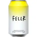 Fellr Brewed Alcoholic Seltzer Pineapple Coconut Can 330mL