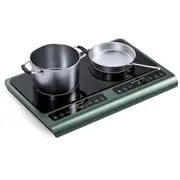 YOPOWER Double Induction Cooktop Powerful Electric Induction Cooker with Sensor Touch