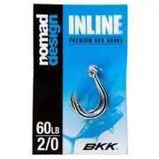 Nomad Design BKK Inline Eye Single Fishing Hook #2/0