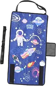 HAPINARY Toddler Airplane Bed Portable Foot Pedal Fabric Travel Seat Crib Airplane Kids Bed