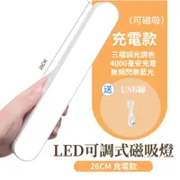 在飛比找momo購物網優惠-【照亮生活】LED可調式磁吸燈(小夜燈 床頭燈 照明燈 充電