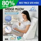 STARRY EUCALYPT Wedge Pillow Memory Foam Cushion Back Support Bamboo Pillows