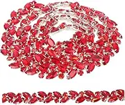 Decorative Rhinestone Trim Chain Crystal Chain for DIY Clothing Embellishment for Wedding Bags Crafts Wide