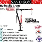 Hydraulic Crane 900kg Pickup Swivel Ute Truck Trailer Mobile Hoist Winch Lift AU