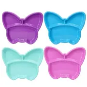 Butterfly Design 3 Section Divided Plates for kids,Return gift -Set of 12 Piece