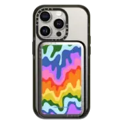 PowerThru Power Bank Mirror Power Bank MagSafe Compatible Rainbow Meltdown by Corey Paige Designs
