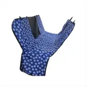 Waterproof Pet Car Seat Cover Hammock With Mesh Window - Blue