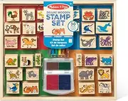 Melissa & Doug - Deluxe Wooden Stamp Set - Animals