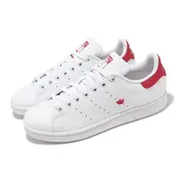 在飛比找ETMall東森購物網優惠-adidas 休閒鞋 Stan Smith 女鞋 白 紅 史