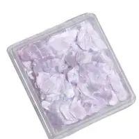 在飛比找momo購物網優惠-【礦物岩片】天然丁香紫絲綢雲母片(立體亮片 美甲飾品 指甲彩