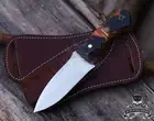 Handmade Beast Hunter Knife Full Tang D2 Steel with Beautiful Handle