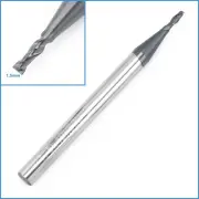 1.5mm HRC50 Carbide 2 Flute End Mill CNC Milling Cutter Router Bit Steel Tool